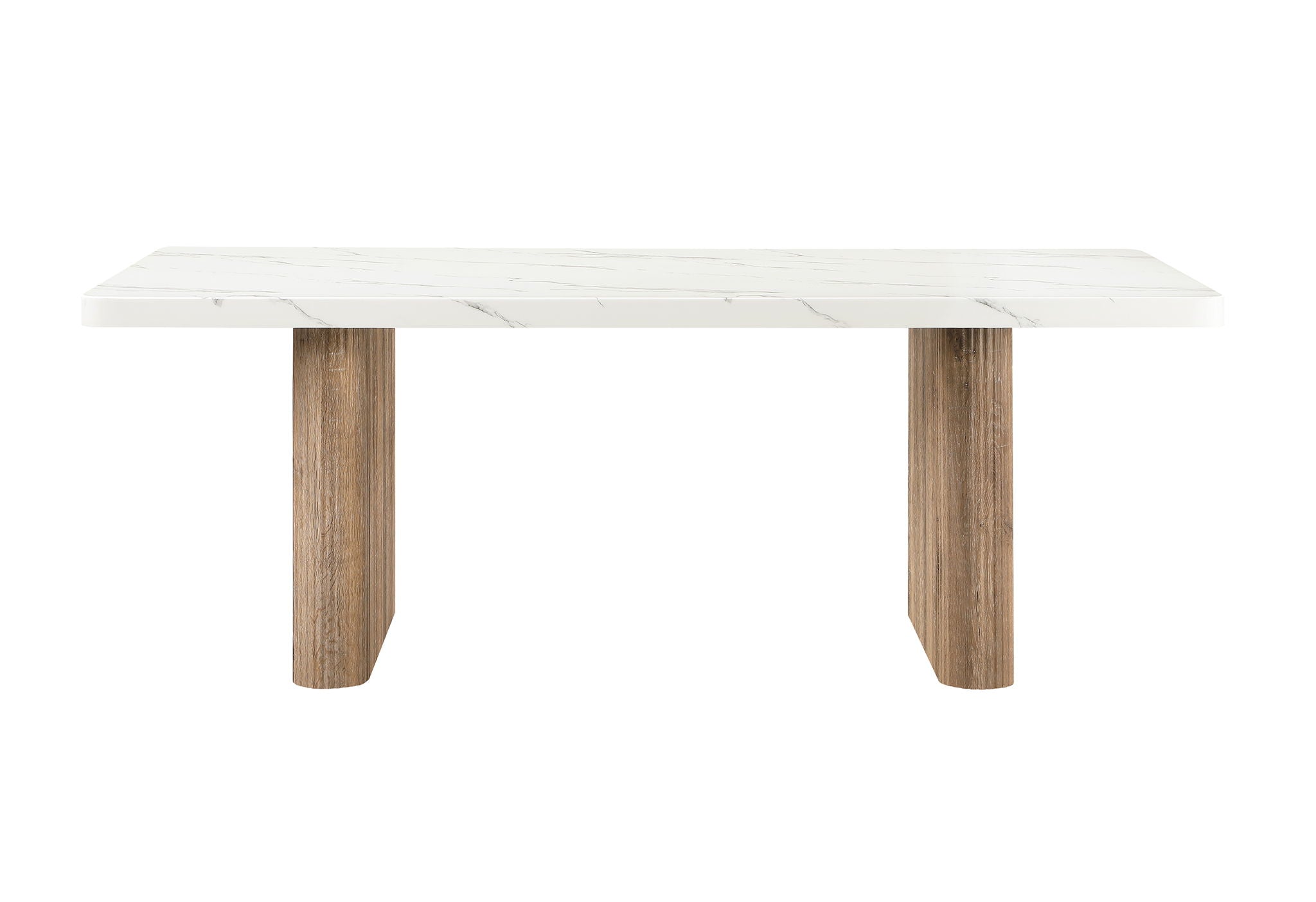 D2504 - 5 Piece Dining Room Set (Dining Table And 4 Dining Chairs) - Light Gray / White