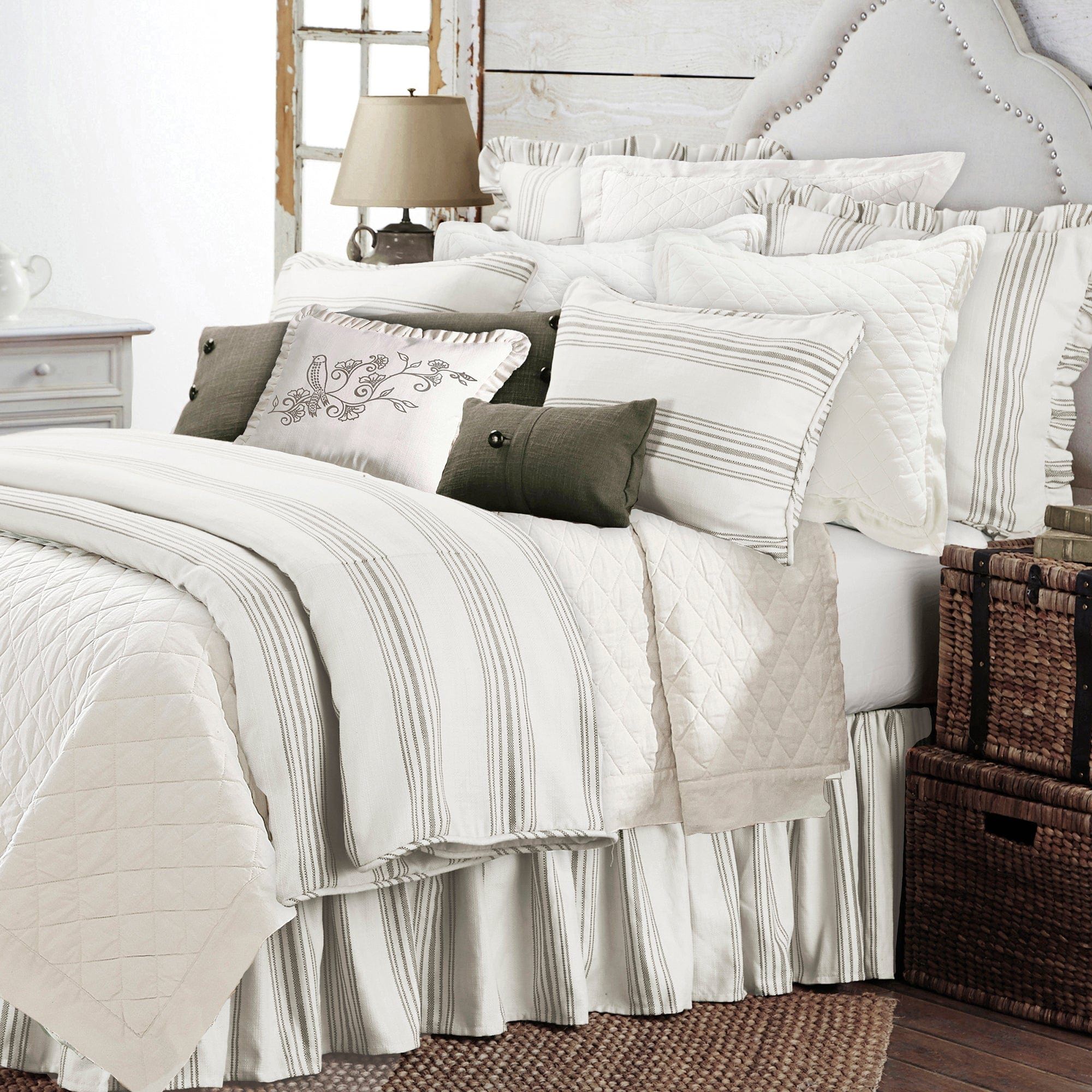 Prescott - King Duvet Cover Set (Set of 3) - Taupe