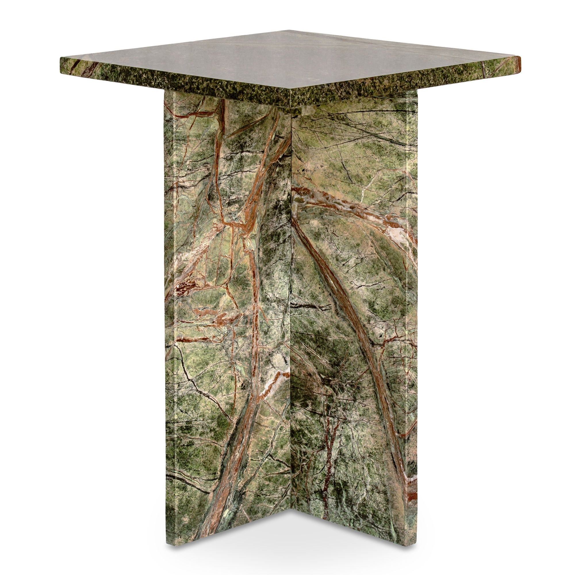Blair - Accent Table - Rainforest / Green Marble