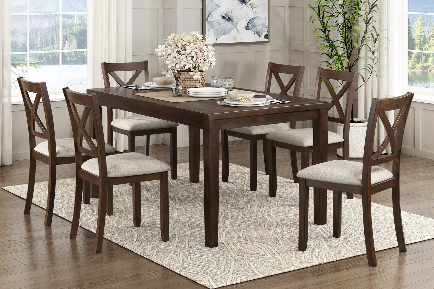 7pcs Dining-Challis Collection