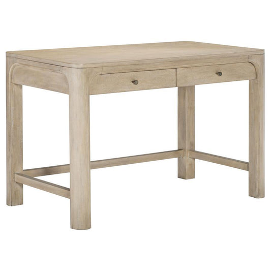 Solano - 2-Drawer Makeup Table Vanity Desk - Weathered Mango
