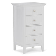 Acadian - 4 Drawer Floor Storage Cabinet - Pure White