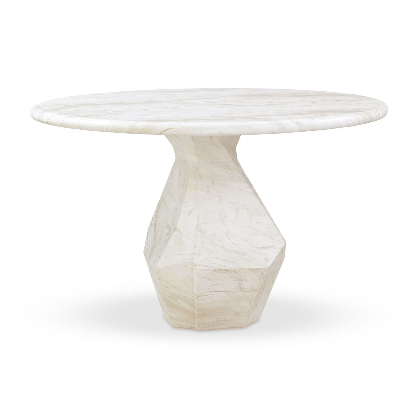 Esme - 48" Indoor / Outdoor Round Dining Table - White