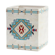 Spirit Valley - Ceramic Wastebasket - Cream / Red / Green