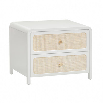 Patty - Rattan 2-Drawer Nightstand