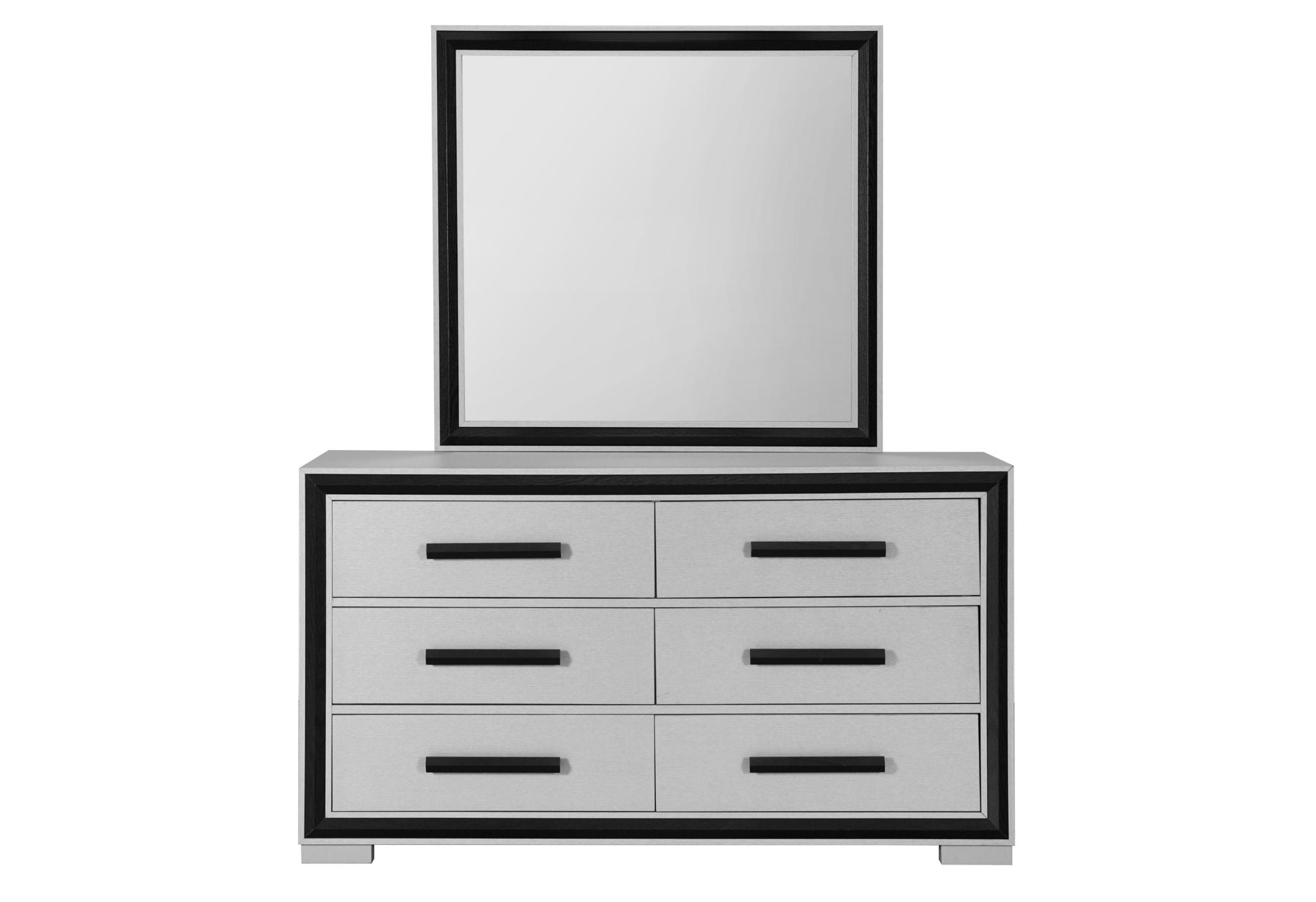 Amelia - Mirror - Gray / Black