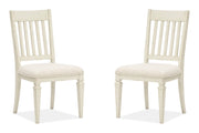 Newport - Dining Side Chair With Upholstered Seat (Set of 2) - Alabaster