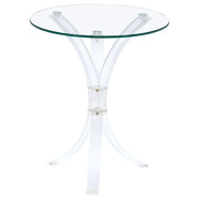Bailey - Round Top Side Table - Clear