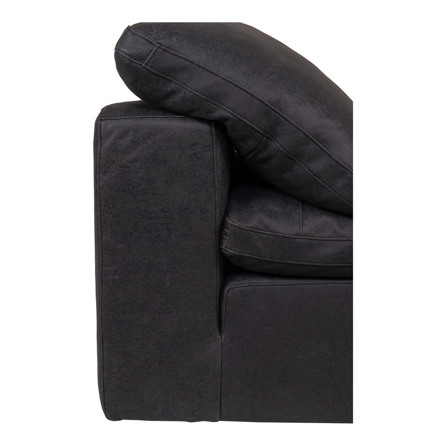 Clay - Nubuck Leather Slipper Chair - Black