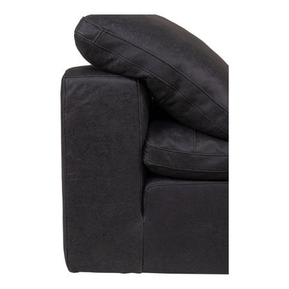 Clay - Nubuck Leather Slipper Chair - Black