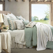 Belmont - Queen Comforter Set (Set of 4) - Green / White