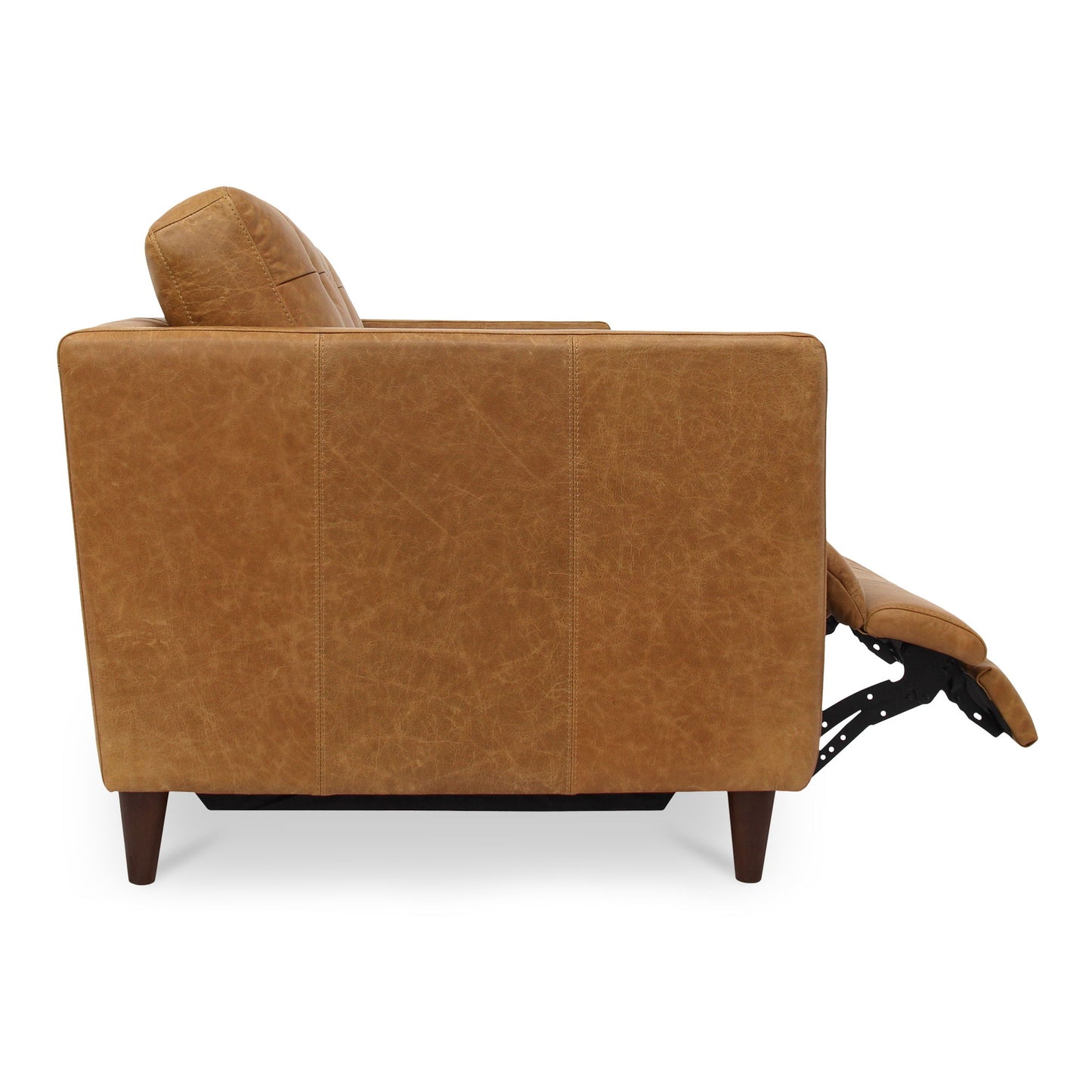 Bridgers - Leather Power Recliner Sofa - Tan
