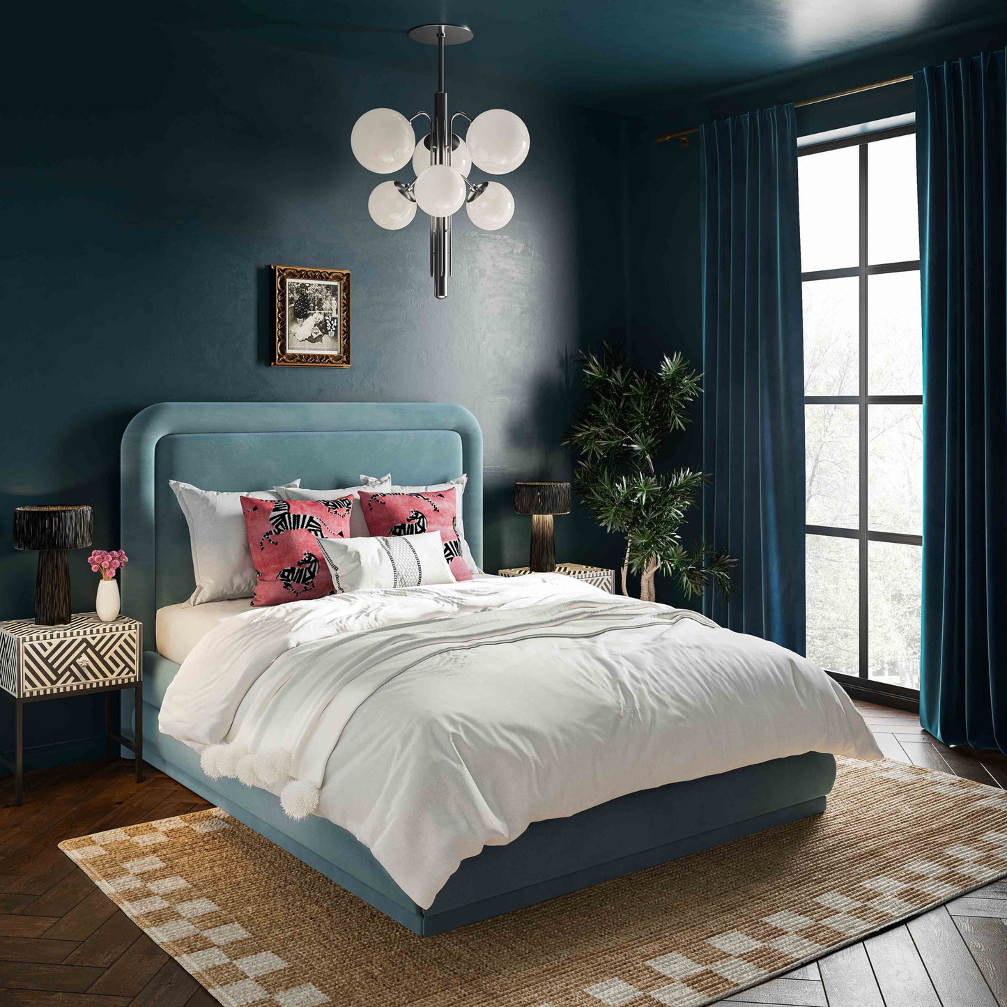 Briella - Velvet Bed