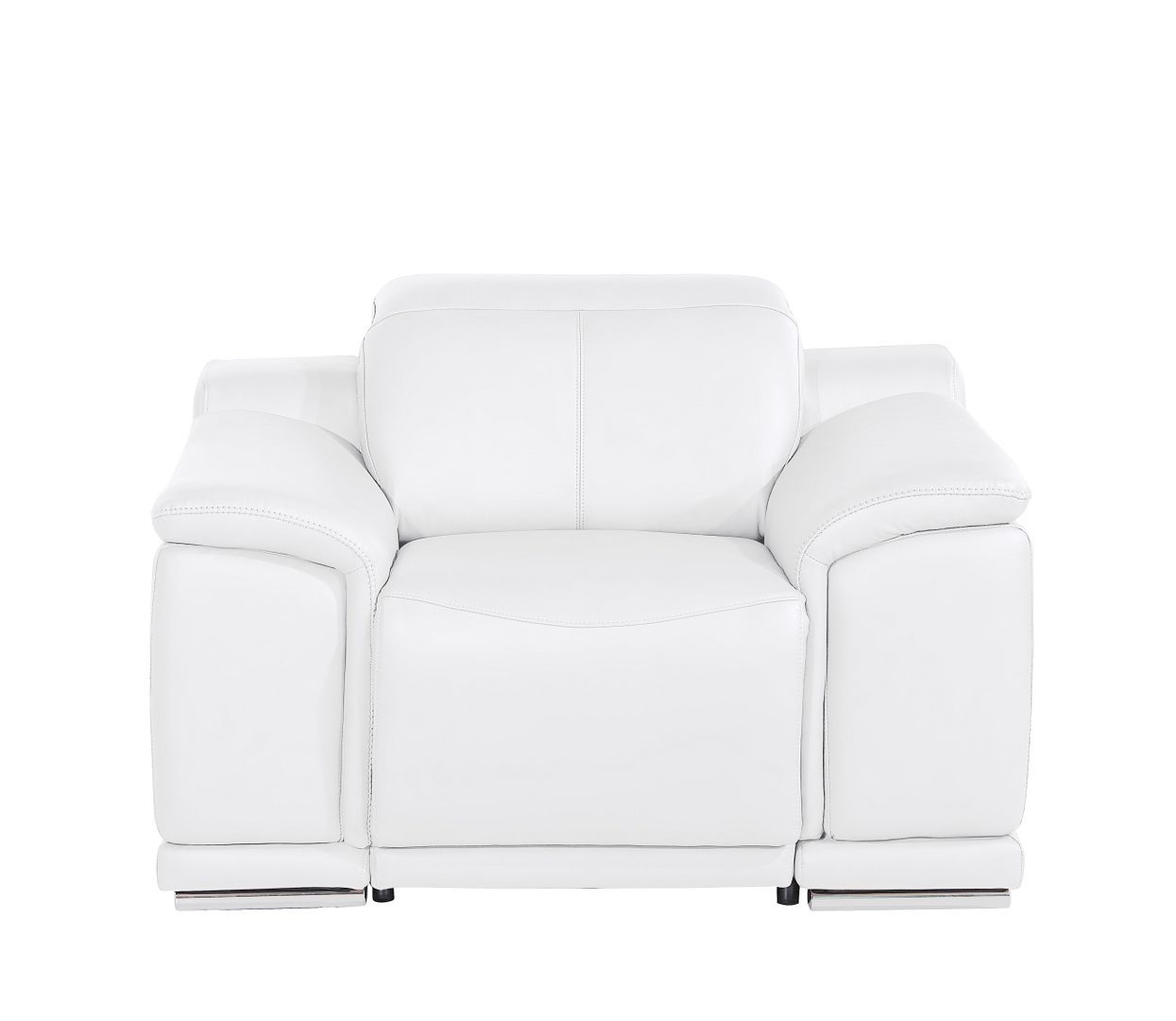 2679 - Power Reclining Chair With Power Headrest In Genuine Leather - Beige