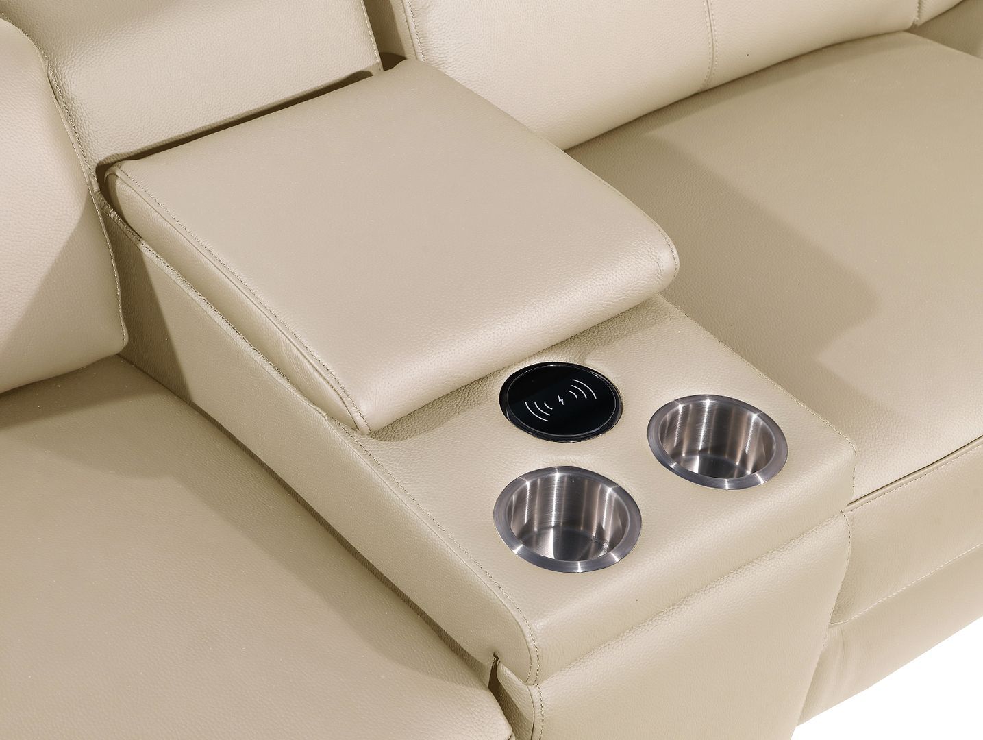 1246 - Modular Power Triple Reclining Dual Console Sofa With Power Reclining Headrests