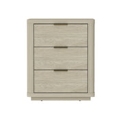 Evelyn - Nightstand With 3 Drawers, Smooth Rounded Edges