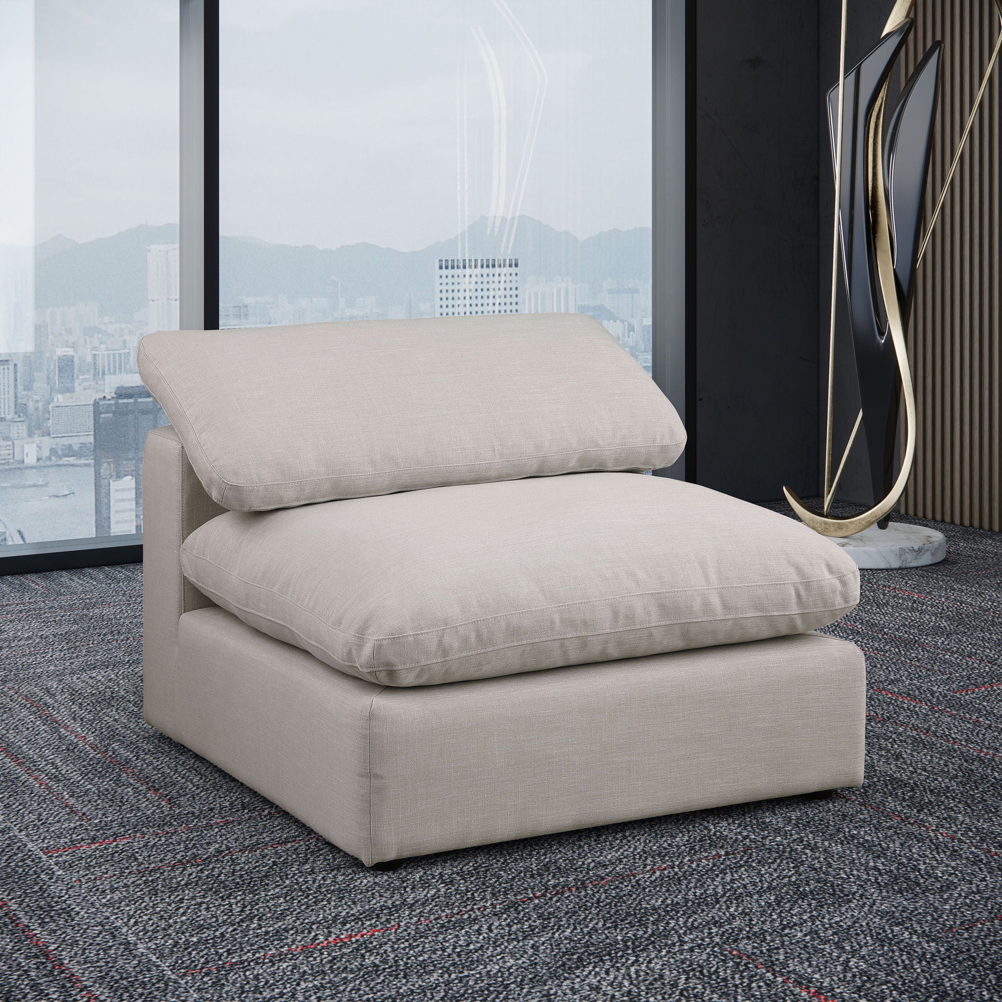 Comfy - Linen Armless Chair