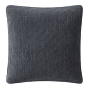 Cotton Gauze - Stonewashed Euro Sham - Charcoal