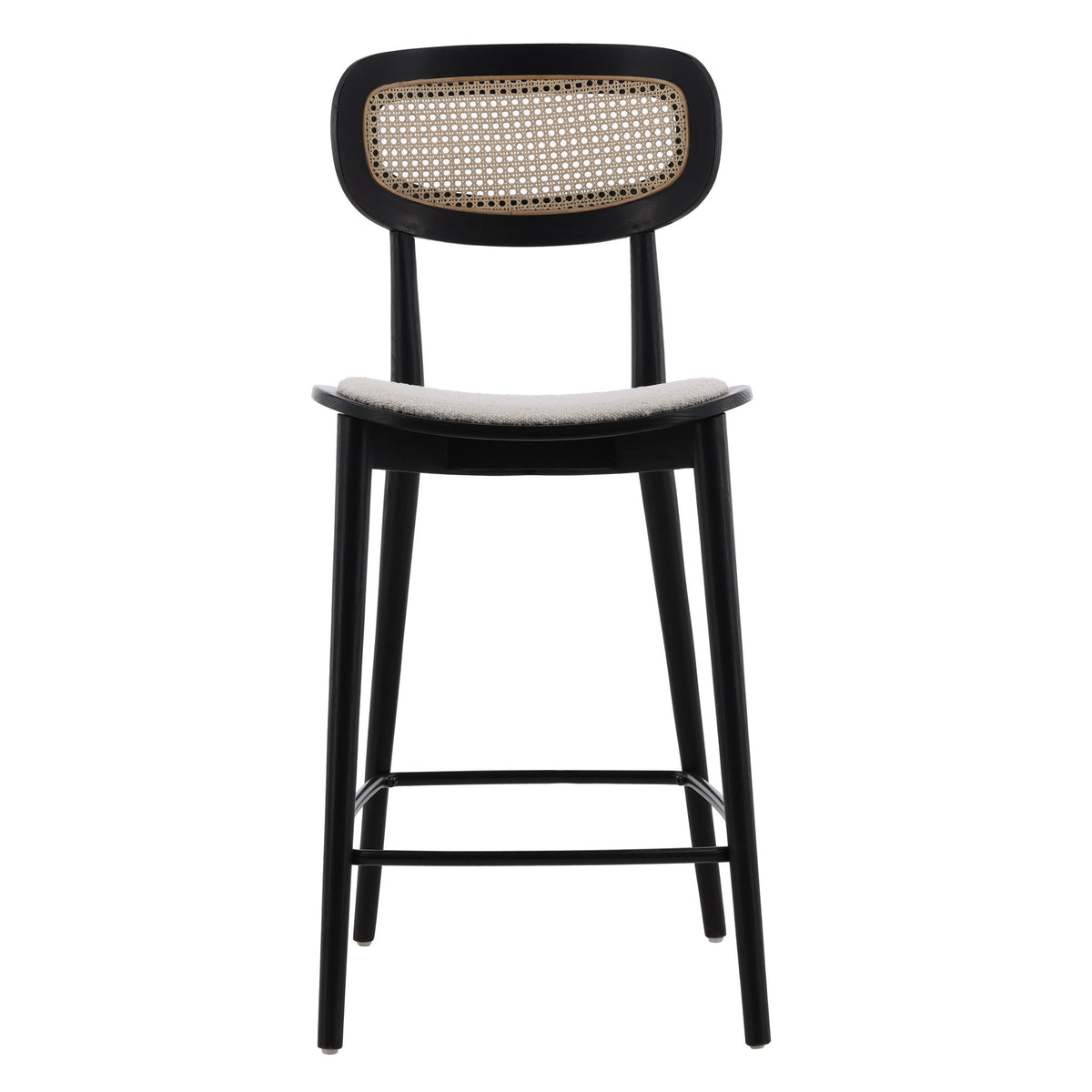 Lora - Counter Stool - Black And Cream