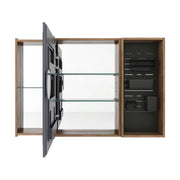 Wall Mounted Bathroom Cabinet, Adjustable Shelves Storage Cabinet - Imitative Oak