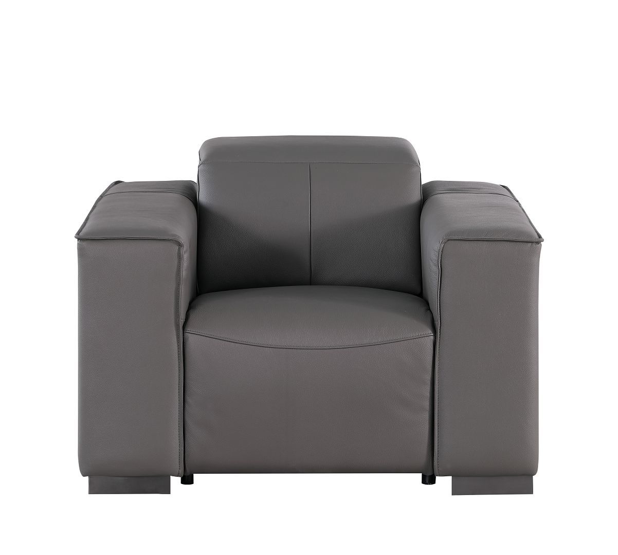 1208 - Leather Power Reclining Chair With Power Headrest