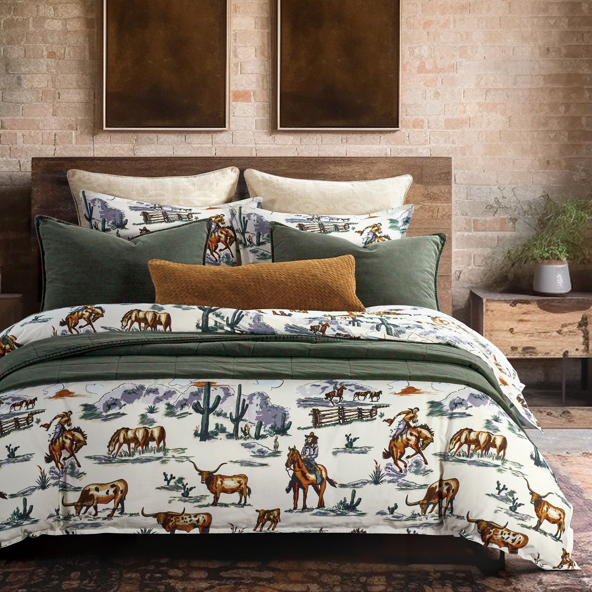 Ranch Life - King Reversible Duvet Cover Set (Set of 3) - Duffle Bag