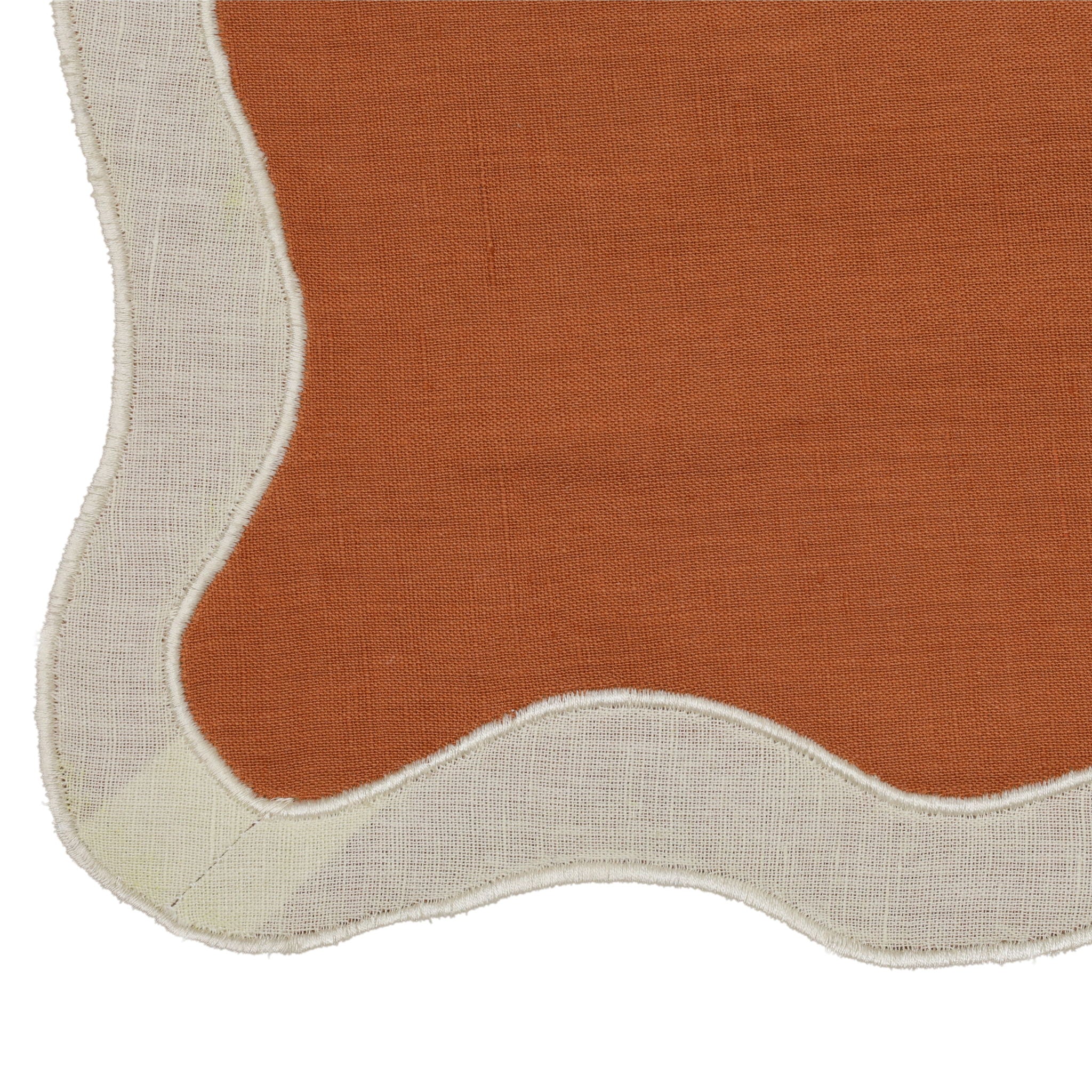 Organic Cotton / Linen Wavy Challah Cover
