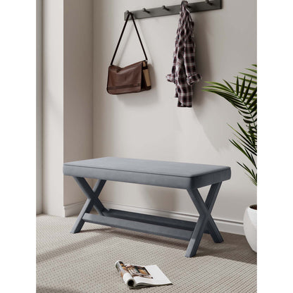 Abigail - Accent Bench With Piped Cushion