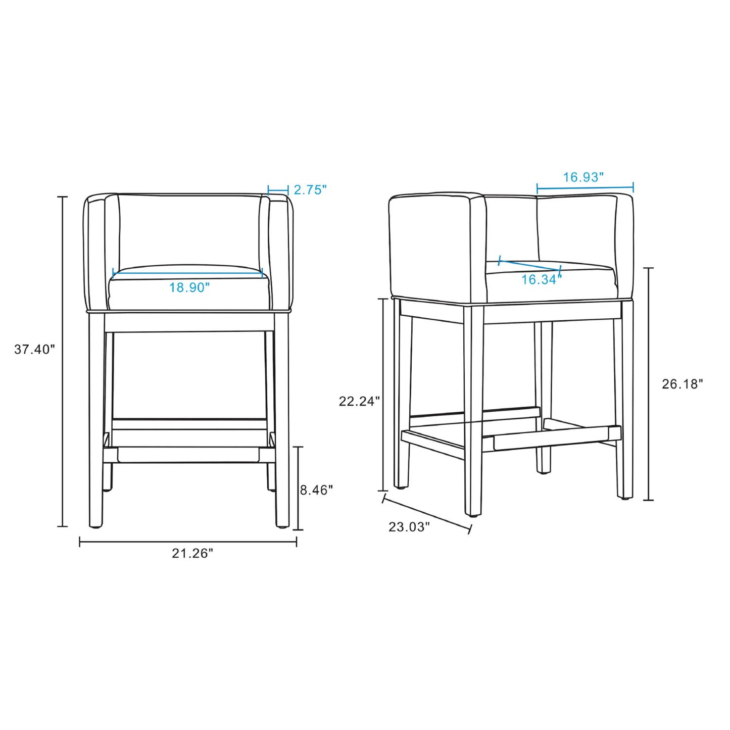 Kingsley - Counter Stool
