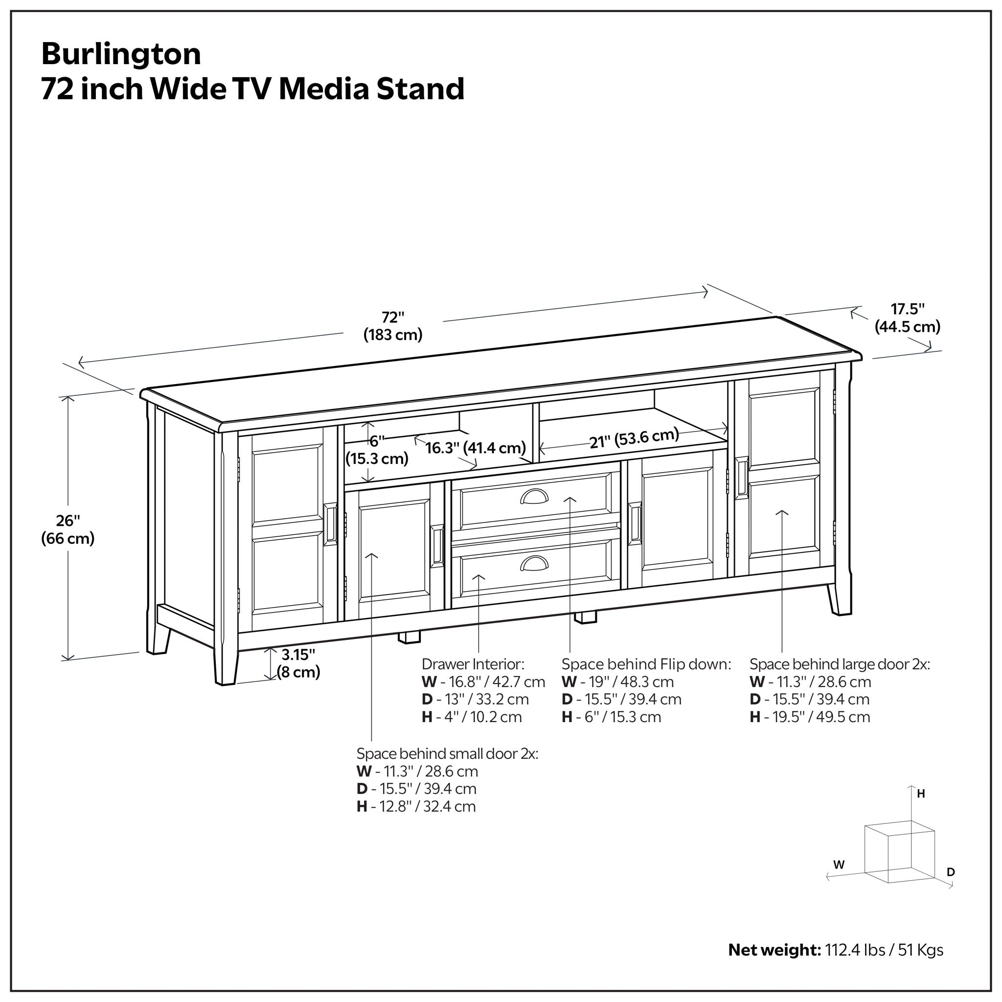 Burlington - TV Media Stand