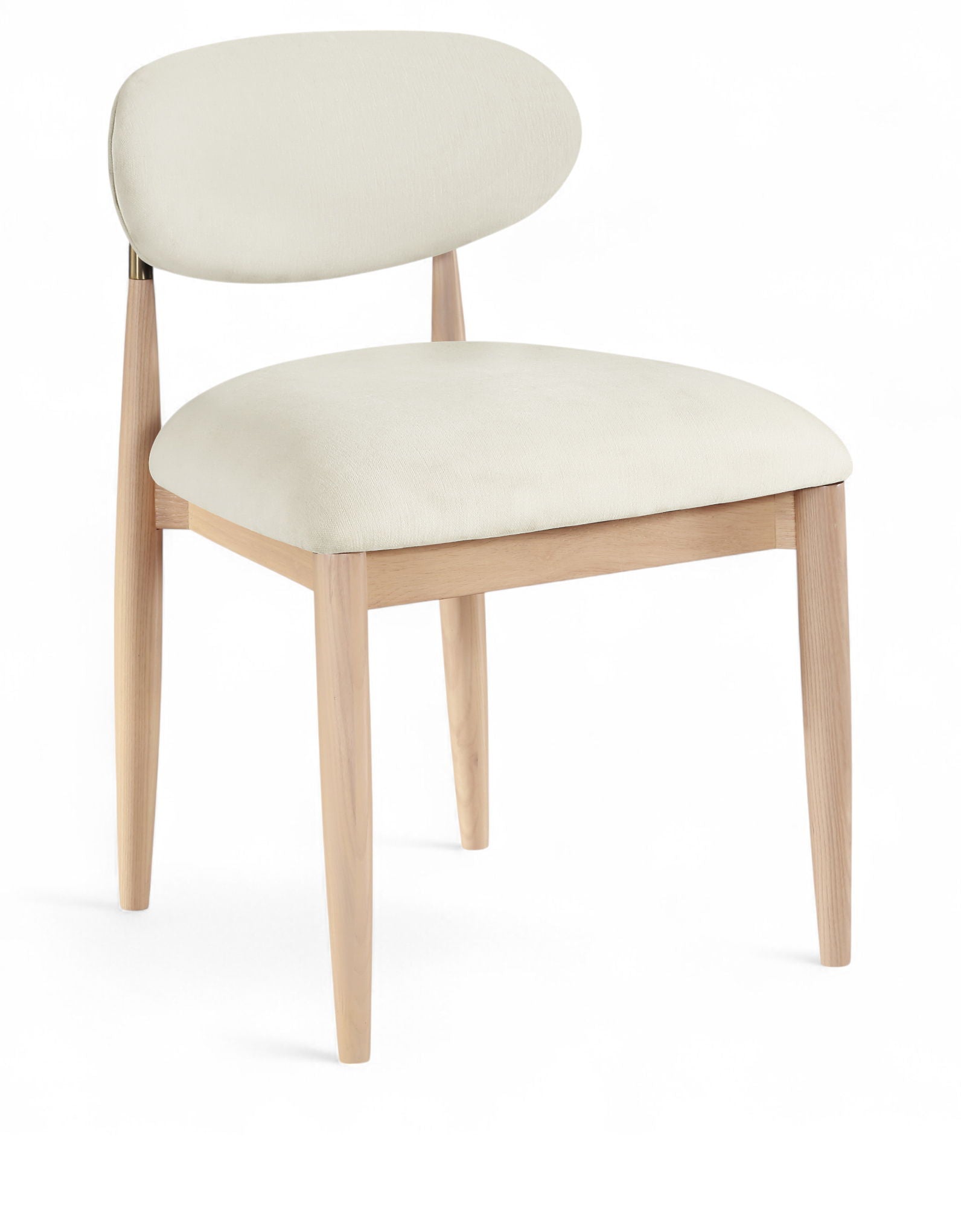 Riccio - Fabric Dining Side Chair (Set of 2) - Natural Frame