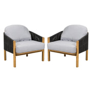 Grotta - Outdoor Wood Club Chair (Set of 2)