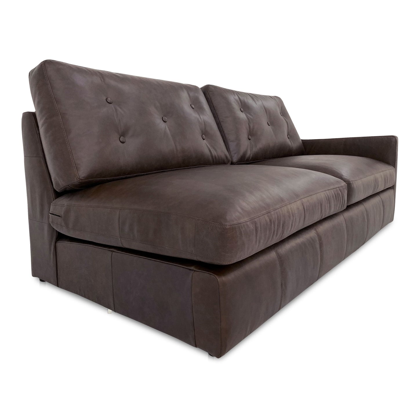 Thurlow - Leather Right Arm Facing Sofa - Espresso Brown