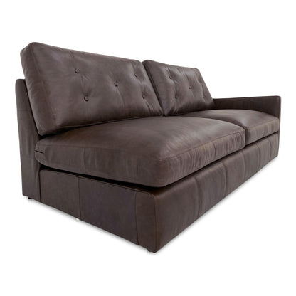 Thurlow - Leather Right Arm Facing Sofa - Espresso Brown