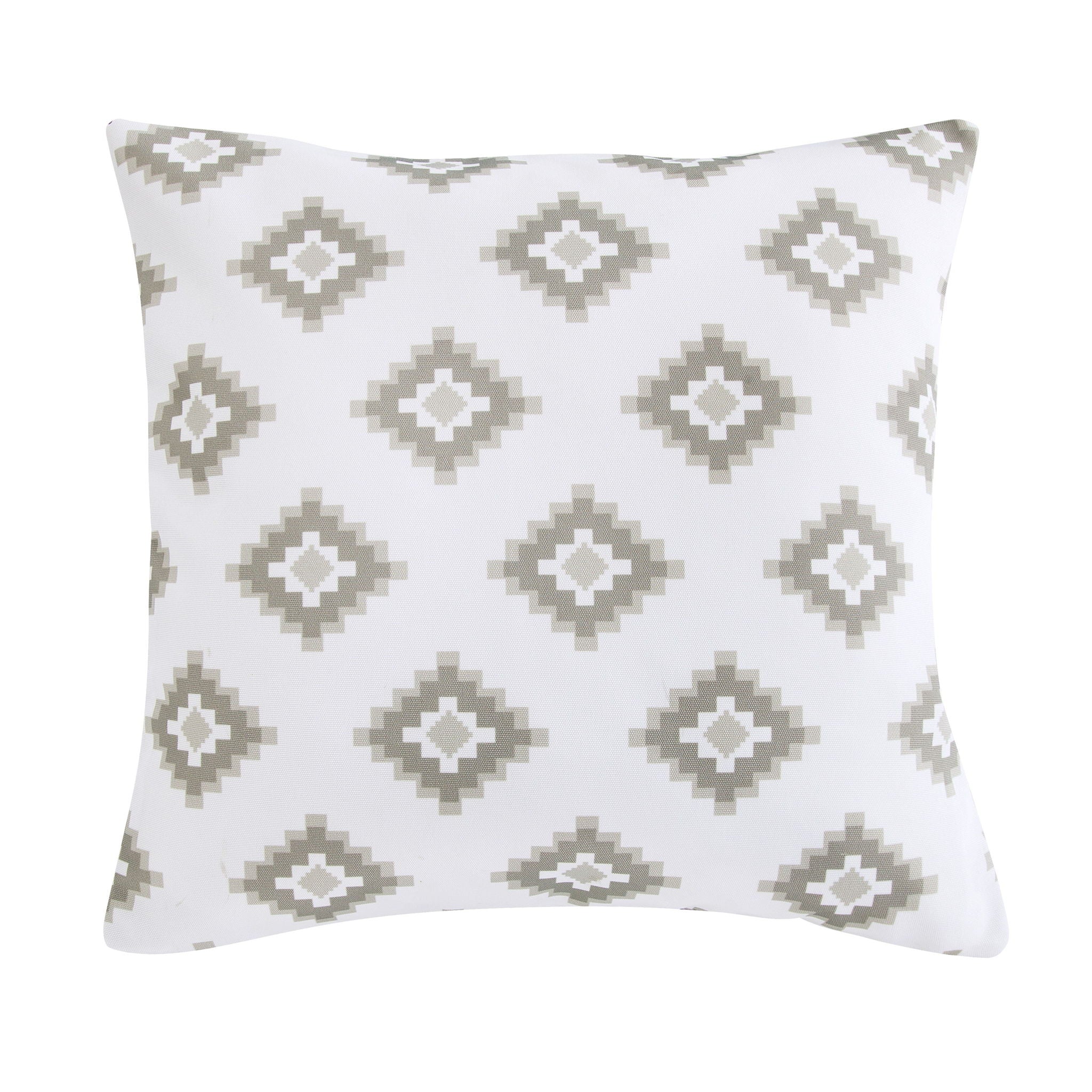 Chalet - Aztec Indoor/Outdoor Pillow - Taupe