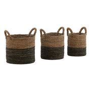 Withers - Basket (Set of 3) - Green And Natural