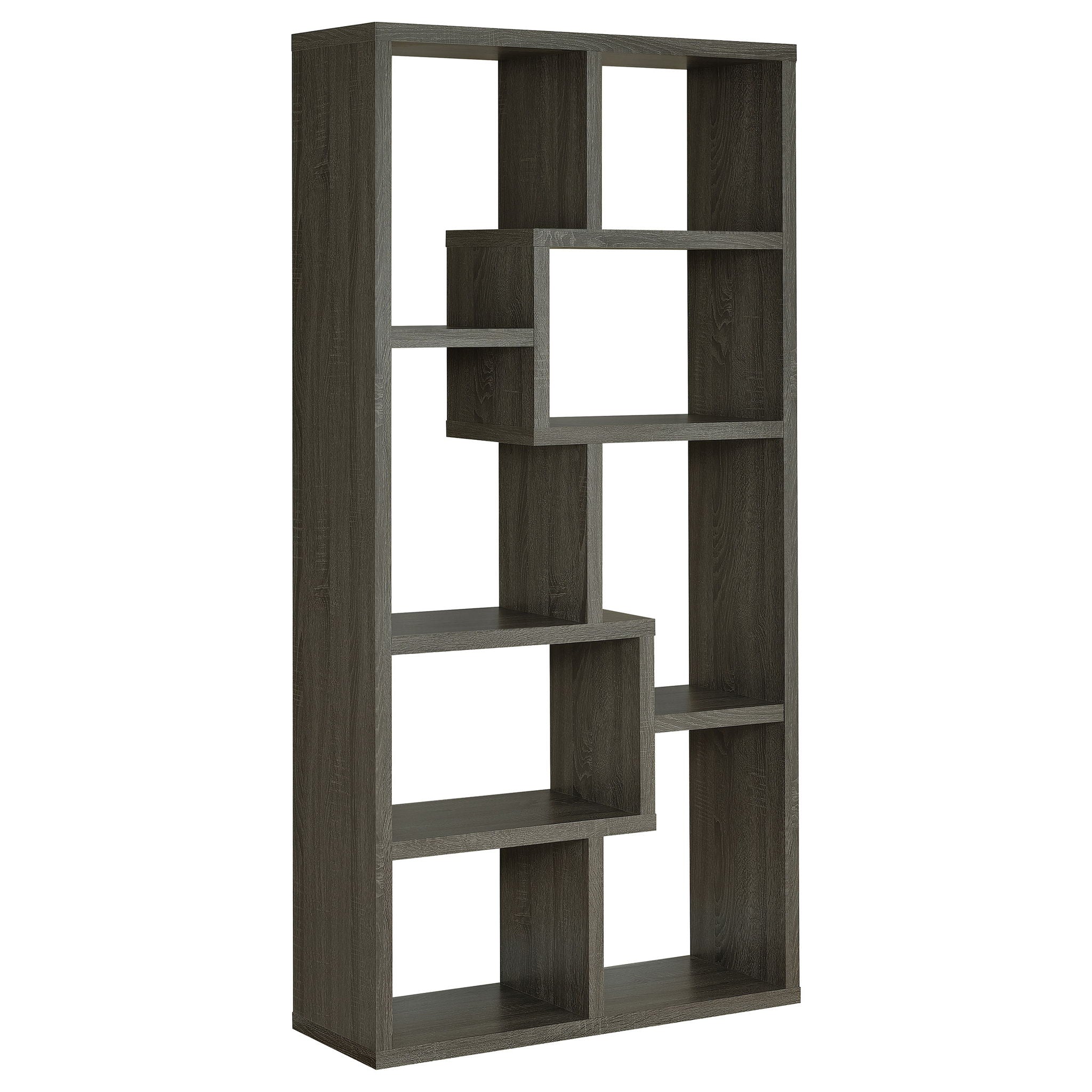 8 Shelf Geometric Bookcase