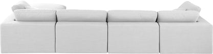 Comfy - 5 Piece Linen Modular Sectional With Chaise