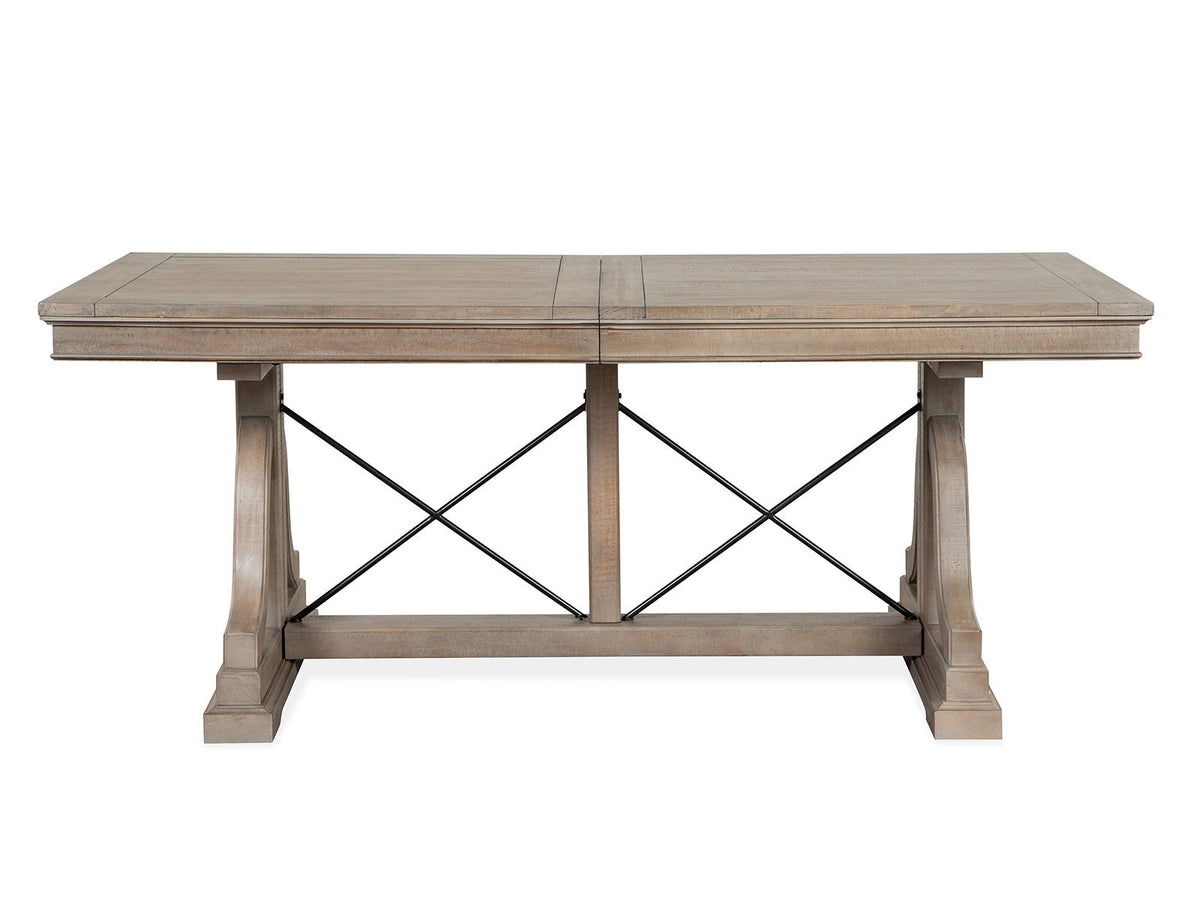 Paxton Place - Extendable Trestle Dining Table Set