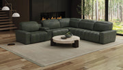 Spoleto - 6 Piece Power Reclining Sectional - Pine