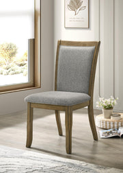D076 - Dining Chair (Set of 2) - Dark Dray Brush