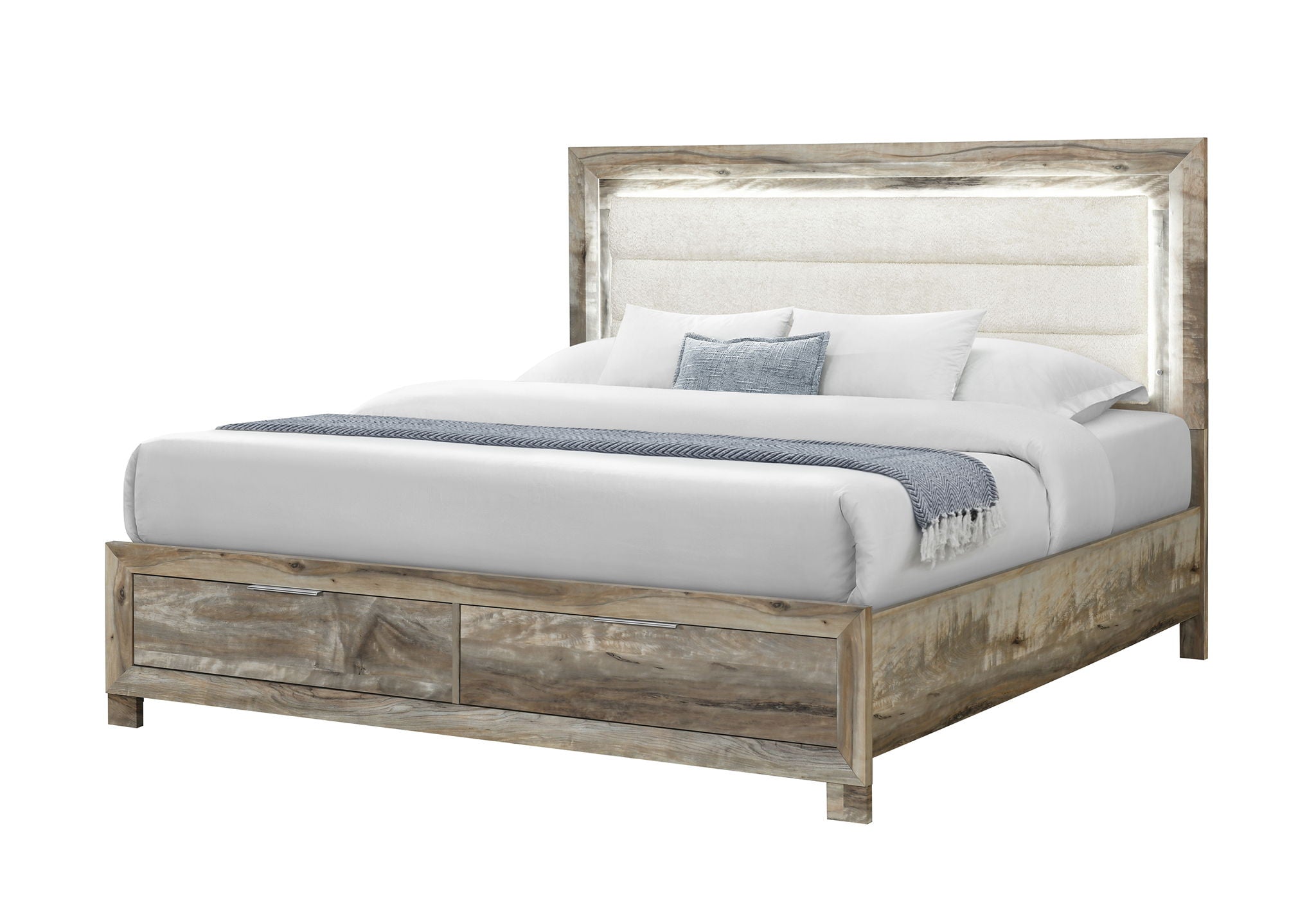 Callie - Queen Bed With Storage - Brown