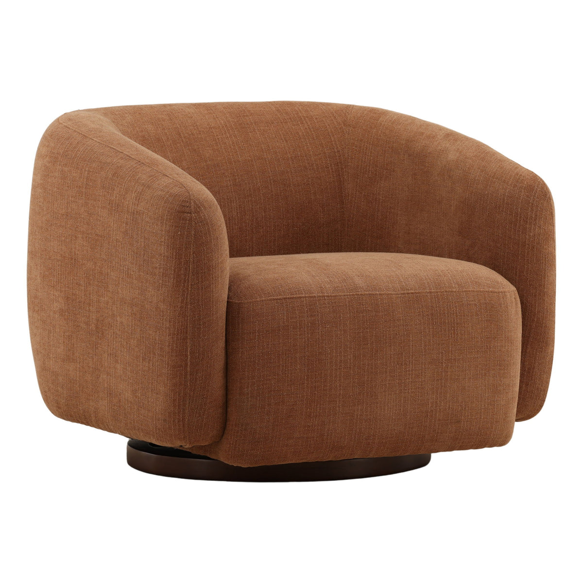 Fawn - Swivel Chair - Rust And Walnut