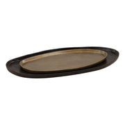 Roshan - Tray (Set of 2) - Black And Antique Brass