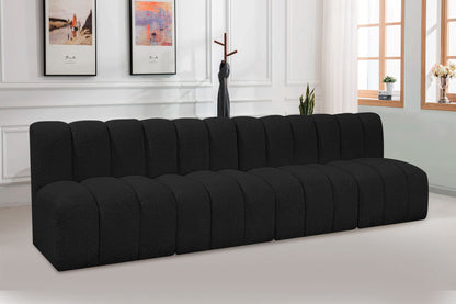 Arc - Boucle Fabric 4 Seats Modular Sofa