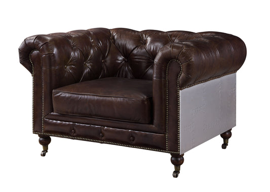 Aberdeen - Chair - Vintage Brown Top Grain Leather