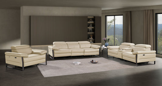 1246 - Modular Power Triple Reclining Sofa, Console Loveseat, And Chair Set With Power Headrests
