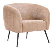Racine - Accent Chair - Linen Beige / Brown