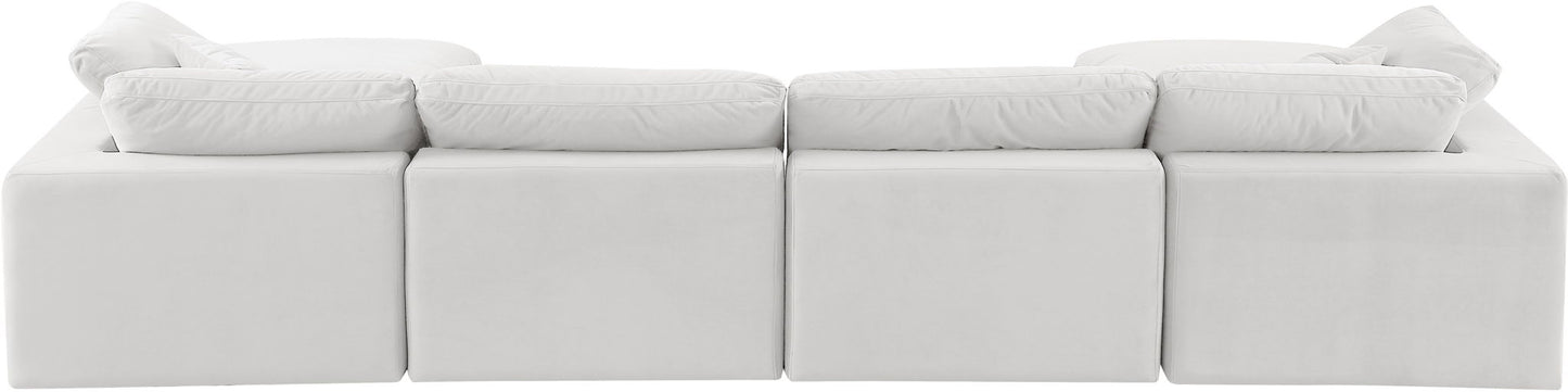 Comfy - 6 Piece Velvet Modular Double Chaise Sectional