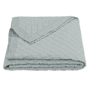 Diamond Linen - Full/Queen Linen Cotton Diamond Quilt - Seaglass